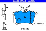 Sada brzdových destiček ATE 13.0460-2984 (AT 602984) - SEAT, VW