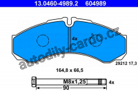 Sada brzdových destiček ATE 13.0460-4989 (AT 604989) - IVECO