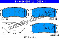 Sada brzdových destiček ATE 13.0460-8011 (AT 608011)
