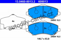 Sada brzdových destiček ATE 13.0460-8013 (AT 608013)