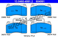 Sada brzdových destiček ATE 13.0460-4991 (AT 604991) - ALFA ROMEO