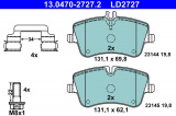 Sada brzdových destiček ATE Ceramic 13.0470-2727 (AT LD2727) - MERCEDES-BENZ