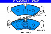 Sada brzdových destiček ATE 13.0460-7083 (AT 607083) - MERCEDES-BENZ, VW