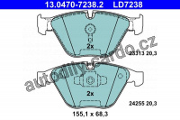 Sada brzdových destiček ATE Ceramic 13.0470-7238 (AT LD7238) - BMW