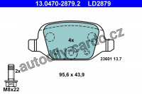 Sada brzdových destiček ATE 13.0470-2879 (AT LD2879)