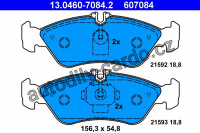 Sada brzdových destiček ATE 13.0460-7084 (AT 607084) - MERCEDES-BENZ, VW