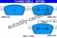 Sada brzdových destiček ATE 13.0460-7286 (607286)