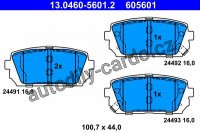 Sada brzdových destiček ATE 13.0460-5601 (AT 605601)