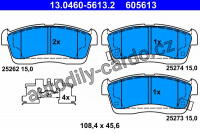 Sada brzdových destiček ATE 13.0460-5613 (AT 605613)