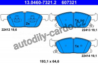 Sada brzdových destiček ATE 13.0460-7321 (AT 607321)