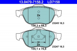 Sada brzdových destiček ATE Ceramic 13.0470-7158 (AT LD7158)