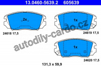 Sada brzdových destiček ATE 13.0460-5639 (AT 605639)