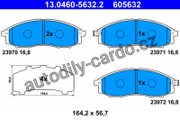 Sada brzdových destiček ATE 13.0460-5632 (AT 605632)