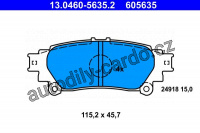 Sada brzdových destiček ATE 13.0460-5635 (AT 605635)