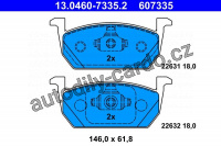 Sada brzdových destiček ATE 13.0460-7335 (AT 607335)