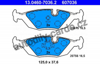 Sada brzdových destiček ATE 13.0460-7036 (AT 607036) - BMW