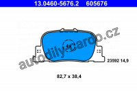 Sada brzdových destiček ATE 13.0460-5676 (AT 605676) - TOYOTA