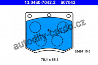 Sada brzdových destiček ATE 13.0460-7042 (AT 607042) - FORD