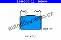 Sada brzdových destiček ATE 13.0460-3010 (AT 603010) - DAF, VOLVO, VW