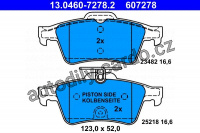 Sada brzdových destiček ATE 13.0460-7278 (AT 607278)