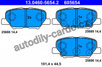 Sada brzdových destiček ATE 13.0460-5654 (AT 605654)
