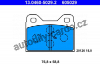 Sada brzdových destiček ATE 13.0460-5029 (AT 605029) - BMW