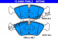 Sada brzdových destiček ATE 13.0460-7046 (AT 607046) - BMW