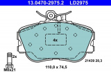 Sada brzdových destiček ATE Ceramic 13.0470-2975 (AT LD2975) - MERCEDES-BENZ