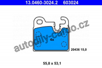Sada brzdových destiček ATE 13.0460-3024 (AT 603024) - BMW