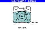 Sada brzdových destiček ATE Ceramic 13.0470-3805 (AT LD3805) - MERCEDES-BENZ