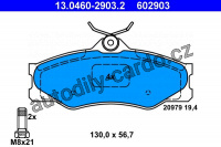 Sada brzdových destiček ATE 13.0460-2903 (AT 602903) - VW