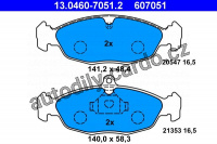 Sada brzdových destiček ATE 13.0460-7051 (AT 607051) - DAEWOO, OPEL