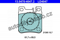 Sada brzdových destiček ATE Ceramic 13.0470-4047 (AT LD4047) - MERCEDES-BENZ