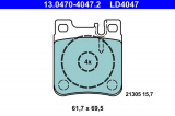 Sada brzdových destiček ATE Ceramic 13.0470-4047 (AT LD4047) - MERCEDES-BENZ