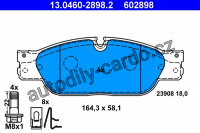 Sada brzdových destiček ATE 13.0460-2898 (AT 602898) - JAGUAR