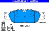 Sada brzdových destiček ATE 13.0460-2898 (AT 602898) - JAGUAR