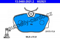 Sada brzdových destiček ATE 13.0460-2921 (AT 602921) - BMW