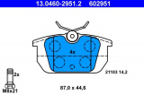 Sada brzdových destiček ATE 13.0460-2951 (AT 602951) - ALFA ROMEO, FIAT, LANCIA