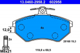 Sada brzdových destiček ATE 13.0460-2958 (AT 602958) - SEAT, VW