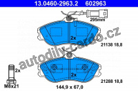 Sada brzdových destiček ATE 13.0460-2963 (AT 602963) - AUDI