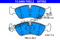 Sada brzdových destiček ATE 13.0460-7052 (AT 607052) - DAEWOO, OPEL