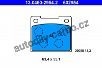 Sada brzdových destiček ATE 13.0460-2954 (AT 602954) - VOLVO