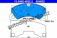 Sada brzdových destiček ATE 13.0460-4852 (AT 604852)