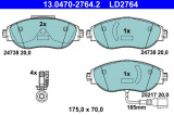 Sada brzdových destiček ATE 13.0470-2764 (AT LD2764)