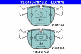 Sada brzdových destiček ATE Ceramic 13.0470-7078 (AT LD7078) - BMW