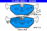 Sada brzdových destiček ATE 13.0460-3605 (AT 603605) - BMW, MG, ROVER