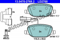Sada brzdových destiček ATE 13.0470-2768 (AT LD2768)