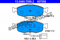 Sada brzdových destiček ATE 13.0460-7056 (AT 607056) - FORD