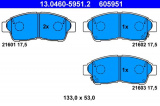 Sada brzdových destiček ATE 13.0460-5951 (AT 605951) - TOYOTA