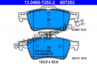 Sada brzdových destiček ATE 13.0460-7253 (AT 607253) - CITROËN